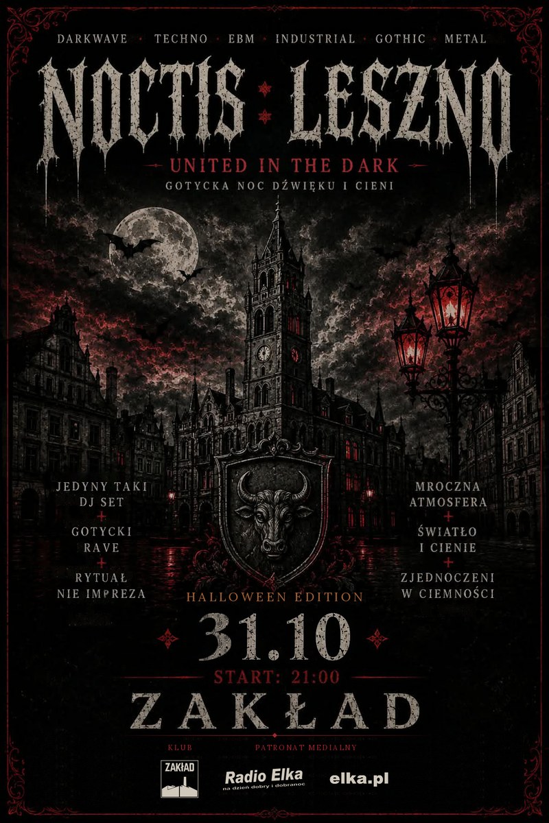Plakat Noctis: Leszno — Halloween Edition, 31.10.2026, klub Zakład